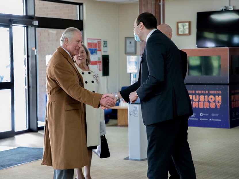 The Prince of Wales discusses fusion energy at UKAEA